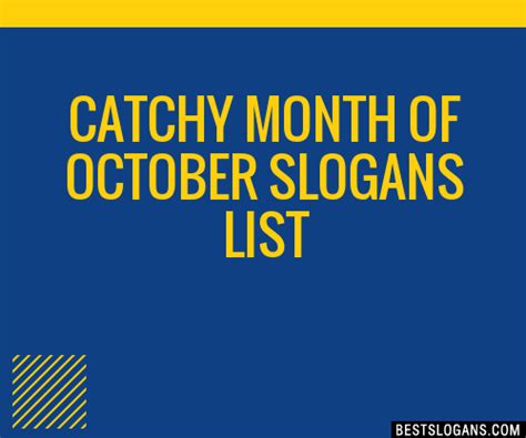 october slogans